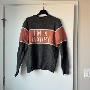 Princess Diana "I"m a Luxury Few Can Afford" 100% Wool Sweater